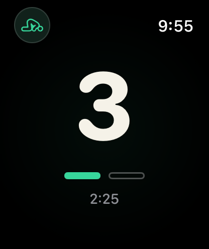 Rak’ah on Apple Watch Ultra 4 in sujood with one filled progress indicator